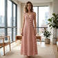 Women's Casual V-Neck Striped Sleeveless Maxi Dress