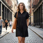 📢📢40% OFF !! ⏰Casual Short Sleeve Button Pocket Dress 🌿 Button-Front Detail, Handy Pockets & Breezy Fit for All-Day Comfort ✨
