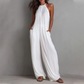 📢📢40% OFF !! ⏰Women's Halter Neck Sleeveless Wide-Leg Jumpsuit