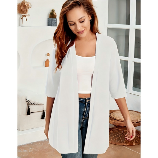📢📢40% OFF !! ⏰Women's Plus Size Open Front Cardigan