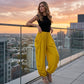 Women's Loose-Fit Drawstring Lantern Pants