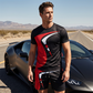 📢📢40% OFF !! ⏰Men's Graphic Print T-Shirt & Shorts Set🏃‍♂️
