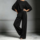 🌸 50% OFF NOW! 🌸 Women's Two-Piece Loose Fit Top & Wide-Leg Trousers Set – Relaxed, Breathable & Effortlessly Chic ✨