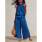 📢📢40% OFF !! ⏰Women’s Ruffled Two-Piece Set – Smocked Neck, Relaxed Fit, Vacation Style 🌺