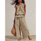 📢📢40% OFF !! ⏰Women’s Ruffled Two-Piece Set – Smocked Neck, Relaxed Fit, Vacation Style 🌺