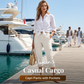 📢📢40% OFF !! ⏰Women's Casual Cargo Capri Pants with Pockets