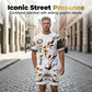 📢📢40% OFF !! ⏰ Men's Lion Graphic Set – Bold, Breathable, Urban Cool 😎
