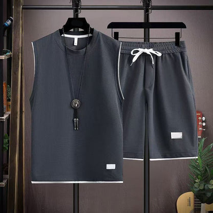 📢📢40% OFF !! ⏰Men’s Minimalist Crew Neck Tank & Shorts Set