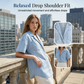 📢📢40% OFF !! ⏰Women's Loose Lapel Denim Short Sleeve Shirt
