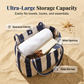 📢📢40% OFF !! ⏰Classic Vertical Stripe Beach & Shopping Tote👜