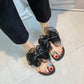 📢📢50% OFF !! ⏰Elegant Bow Flat Beach Sandals