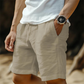 📢📢40% OFF !! ⏰ Men's Cotton-Linen Shorts – Breathable, Drawstring, Relaxed Fit ☀️
