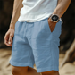 📢📢40% OFF !! ⏰ Men's Cotton-Linen Shorts – Breathable, Drawstring, Relaxed Fit ☀️