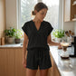👗 LIMITED-TIME 50% OFF! ✨ Women's V-Neck Top & Shorts Set – Breathable, Drawstring, Vacation Ready ☀️