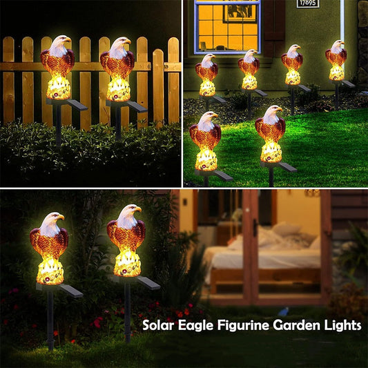 📢📢50% OFF !! ⏰Outdoor Eagle Design Solar Powered Garden Stake Light