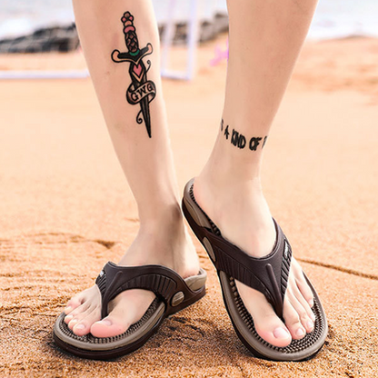 📢📢40% OFF !! ⏰ Men’s Lightweight Flip-Flops – Massaging, Non-Slip, Flexible 🏖️