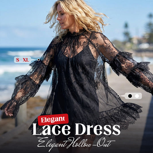 📢📢40% OFF !! ⏰Elegant Hollow-Out Lace Dress
