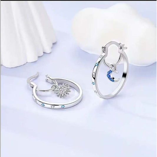 Celestial Double Layer Hoop Earrings