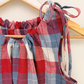Women's Plaid Tie-Shoulder Sleeveless Top