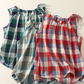 Women's Plaid Tie-Shoulder Sleeveless Top