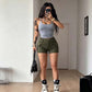 Women's High-Waisted Cargo Shorts