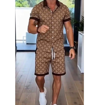 📢📢30% OFF !! ⏰New arrivals now on sale-Men's Printed 2-Piece Summer Set【Limited Release】