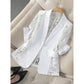 📢📢40% OFF !! ⏰Summer Breathable White Lace Blazer Slim Fit Suit Jacket