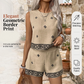 📢📢40% OFF !! ⏰Women's Bohemian Print Sleeveless Top & Shorts Set