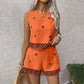 📢📢40% OFF !! ⏰Women's Bohemian Print Sleeveless Top & Shorts Set