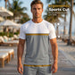 📢📢40% OFF !! ⏰Men's Summer Color-Block Sportswear Set