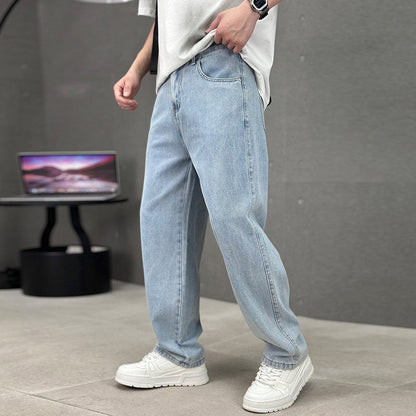 📢📢40% OFF !! ⏰Men's Loose Fit Straight Leg Pants with Classic Pockets