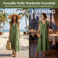📢📢40% OFF !! ⏰Women's Casual Sleeveless V-Neck Ruffle Dress