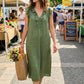 📢📢40% OFF !! ⏰Women's Casual Sleeveless V-Neck Ruffle Dress