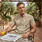 Men's Loose Fit Solid Short Sleeve Shirt