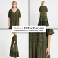 📢📢40% OFF !! ⏰ Bohemian Leopard Maxi Dress – V-Neck, Tiered, Flowy Resort Style 🌴