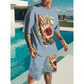 📢📢40% OFF !! ⏰ Men's Graphic 2-Piece Set – Relaxed Fit, Breathable, Summer Ready ☀️