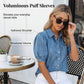 📢📢40% OFF !! ⏰ Women's Puff Sleeve Denim Blouse – Button-Down, Lapel Collar, Lightweight 🌟