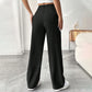 📢📢40% OFF !! ⏰ Women's High Waist Wide-Leg Pants – Belt Loops, Hidden Zipper, Flowing Fit 🌟