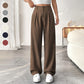 📢📢40% OFF !! ⏰ Women's High Waist Wide-Leg Pants – Belt Loops, Hidden Zipper, Flowing Fit 🌟
