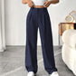 📢📢40% OFF !! ⏰ Women's High Waist Wide-Leg Pants – Belt Loops, Hidden Zipper, Flowing Fit 🌟