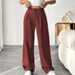 📢📢40% OFF !! ⏰ Women's High Waist Wide-Leg Pants – Belt Loops, Hidden Zipper, Flowing Fit 🌟