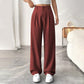 📢📢40% OFF !! ⏰ Women's High Waist Wide-Leg Pants – Belt Loops, Hidden Zipper, Flowing Fit 🌟