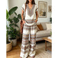 📢📢40% OFF !! ⏰Women's Printed Top & Pants 2-Piece Set