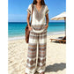 📢📢40% OFF !! ⏰Women's Printed Top & Pants 2-Piece Set