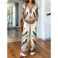 📢📢40% OFF !! ⏰Women's Printed Top & Pants 2-Piece Set
