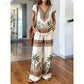 📢📢40% OFF !! ⏰Women's Printed Top & Pants 2-Piece Set