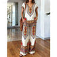 📢📢40% OFF !! ⏰Women's Printed Top & Pants 2-Piece Set