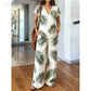 📢📢40% OFF !! ⏰Women's Printed Top & Pants 2-Piece Set