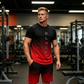 Men's Gradient T-Shirt and Shorts Set