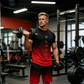 Men's Gradient T-Shirt and Shorts Set